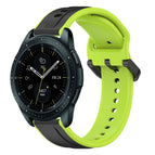 For Samsung Galaxy Watch 42mm / Black+Lime