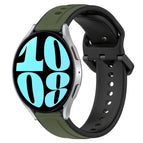 For Samsung Galaxy Watch 6 44mm / Dark Green+Black