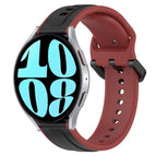 For Samsung Galaxy Watch 6 44mm / Black+Red