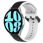 For Samsung Galaxy Watch 6 44mm / Black+White