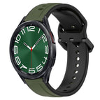 For Samsung Galaxy Watch 6 Classic 47mm / Dark Green+Black