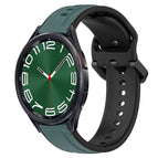 For Samsung Galaxy Watch 6 Classic 47mm / Olive Green + Black