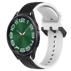 For Samsung Galaxy Watch 6 Classic 47mm / Black+White