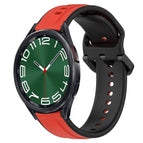 For Samsung Galaxy Watch 6 Classic 47mm / Red+Black