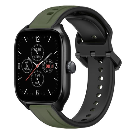 20mm Convex Loop Two-Color Silicone Watch Band, For Amazfit GTS 4, For Amazfit GTS 3