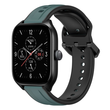 20mm Convex Loop Two-Color Silicone Watch Band, For Amazfit GTS 4, For Amazfit GTS 3