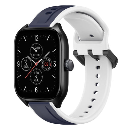 20mm Convex Loop Two-Color Silicone Watch Band, For Amazfit GTS 4, For Amazfit GTS 3