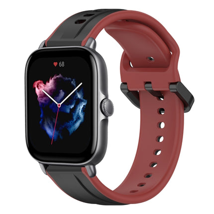 20mm Convex Loop Two-Color Silicone Watch Band, For Amazfit GTS 4, For Amazfit GTS 3