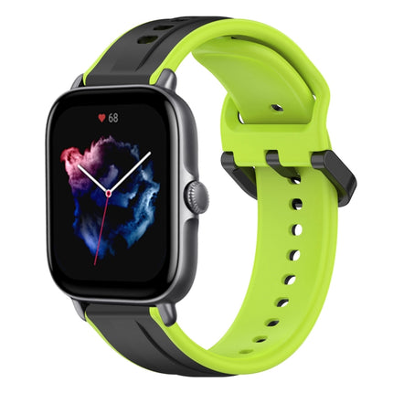 20mm Convex Loop Two-Color Silicone Watch Band, For Amazfit GTS 4, For Amazfit GTS 3