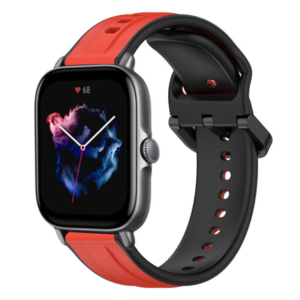 20mm Convex Loop Two-Color Silicone Watch Band, For Amazfit GTS 4, For Amazfit GTS 3