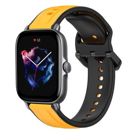 20mm Convex Loop Two-Color Silicone Watch Band, For Amazfit GTS 4, For Amazfit GTS 3