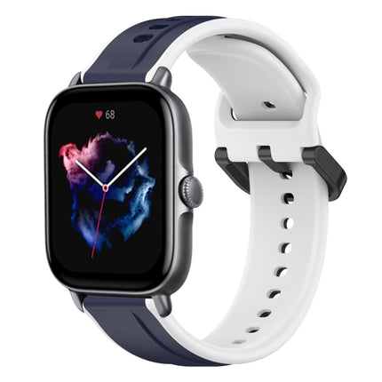 20mm Convex Loop Two-Color Silicone Watch Band, For Amazfit GTS 4, For Amazfit GTS 3