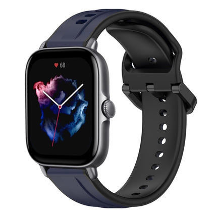 20mm Convex Loop Two-Color Silicone Watch Band, For Amazfit GTS 4, For Amazfit GTS 3