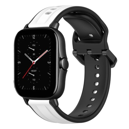 20mm Convex Loop Two-Color Silicone Watch Band, For Amazfit GTS 2E, For Amazfit GTS 2 Mini