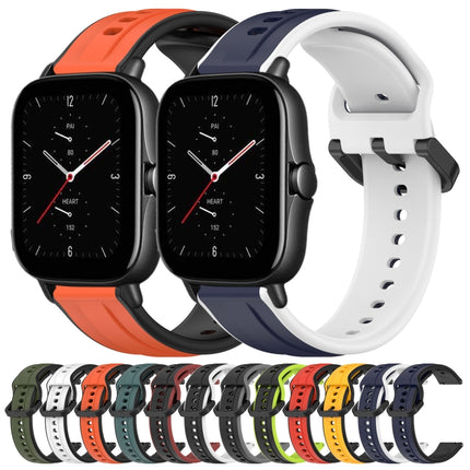 20mm Convex Loop Two-Color Silicone Watch Band, For Amazfit GTS 2E, For Amazfit GTS 2 Mini