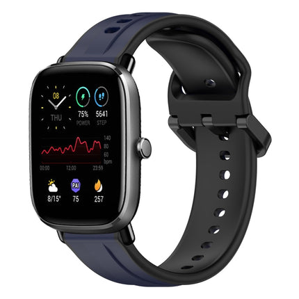 20mm Convex Loop Two-Color Silicone Watch Band, For Amazfit GTS 2E, For Amazfit GTS 2 Mini