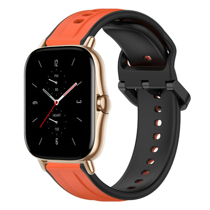 20mm Convex Loop Two-Color Silicone Watch Band, For Amazfit GTS 2, For Amazfit GTS