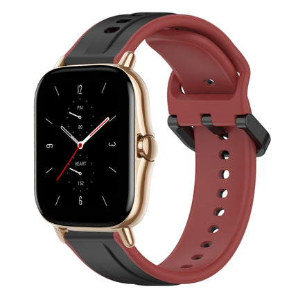 20mm Convex Loop Two-Color Silicone Watch Band, For Amazfit GTS 2, For Amazfit GTS