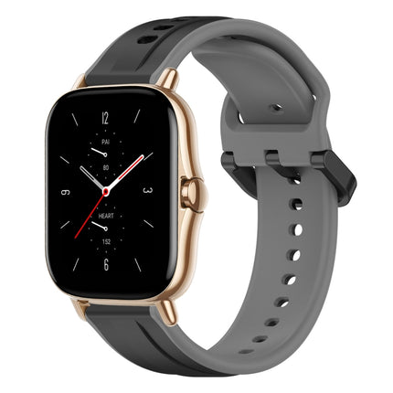20mm Convex Loop Two-Color Silicone Watch Band, For Amazfit GTS 2, For Amazfit GTS