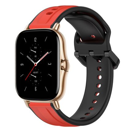 20mm Convex Loop Two-Color Silicone Watch Band, For Amazfit GTS 2, For Amazfit GTS