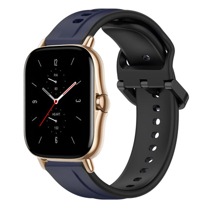 20mm Convex Loop Two-Color Silicone Watch Band, For Amazfit GTS 2, For Amazfit GTS