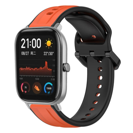 20mm Convex Loop Two-Color Silicone Watch Band, For Amazfit GTS 2, For Amazfit GTS