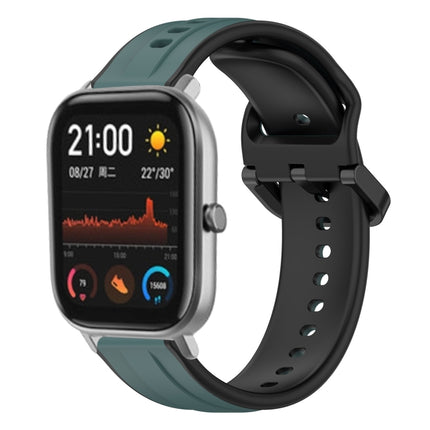 20mm Convex Loop Two-Color Silicone Watch Band, For Amazfit GTS 2, For Amazfit GTS
