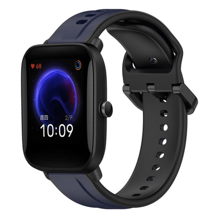 20mm Convex Loop Two-Color Silicone Watch Band, For Amazfit Pop, For Amazfit GTS 4 Mini