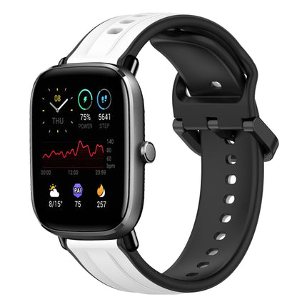 20mm Convex Loop Two-Color Silicone Watch Band, For Amazfit Pop, For Amazfit GTS 4 Mini