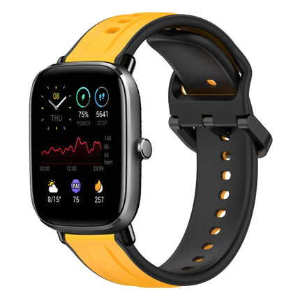 20mm Convex Loop Two-Color Silicone Watch Band, For Amazfit Pop, For Amazfit GTS 4 Mini