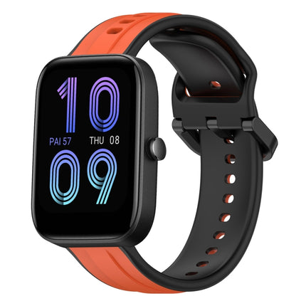 20mm Convex Loop Two-Color Silicone Watch Band, For Amazfit Bip 3, For Amazfit Bip 1S
