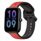 For Amazfit Bip 3 / Red+Black