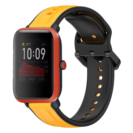 20mm Convex Loop Two-Color Silicone Watch Band, For Amazfit Bip 3, For Amazfit Bip 1S