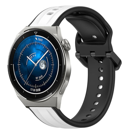 20mm Convex Loop Two-Color Silicone Watch Band, For Huawei Watch GT3 Pro 43mm, For Huawei Watch GT3 42mm