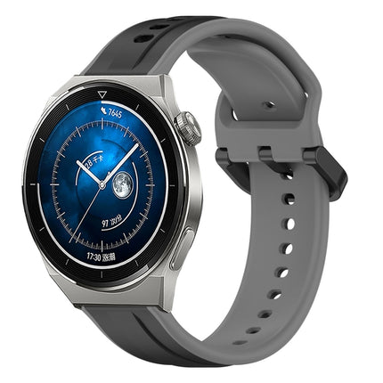 20mm Convex Loop Two-Color Silicone Watch Band, For Huawei Watch GT3 Pro 43mm, For Huawei Watch GT3 42mm