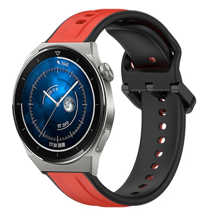 20mm Convex Loop Two-Color Silicone Watch Band, For Huawei Watch GT3 Pro 43mm, For Huawei Watch GT3 42mm