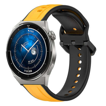 20mm Convex Loop Two-Color Silicone Watch Band, For Huawei Watch GT3 Pro 43mm, For Huawei Watch GT3 42mm