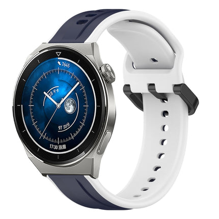 20mm Convex Loop Two-Color Silicone Watch Band, For Huawei Watch GT3 Pro 43mm, For Huawei Watch GT3 42mm