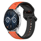For Huawei Watch GT3 42mm / Orange+Black