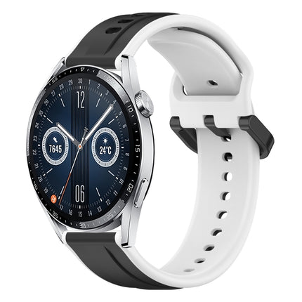 20mm Convex Loop Two-Color Silicone Watch Band, For Huawei Watch GT3 Pro 43mm, For Huawei Watch GT3 42mm
