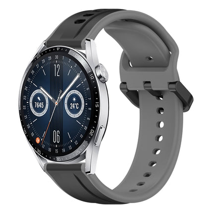 20mm Convex Loop Two-Color Silicone Watch Band, For Huawei Watch GT3 Pro 43mm, For Huawei Watch GT3 42mm