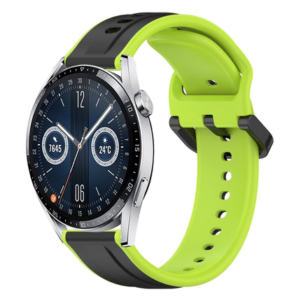 20mm Convex Loop Two-Color Silicone Watch Band, For Huawei Watch GT3 Pro 43mm, For Huawei Watch GT3 42mm