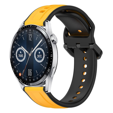 20mm Convex Loop Two-Color Silicone Watch Band, For Huawei Watch GT3 Pro 43mm, For Huawei Watch GT3 42mm