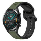 For Huawei Watch GT2 42mm / Dark Green+Black