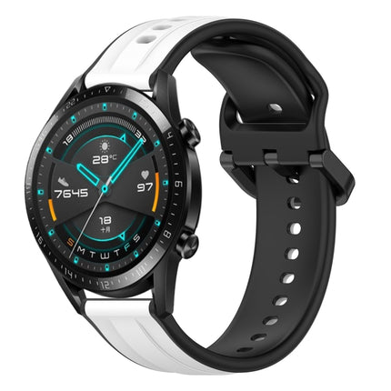 20mm Convex Loop Two-Color Silicone Watch Band, For Huawei Watch GT2 42mm, For Huawei Watch 2