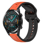 For Huawei Watch GT2 42mm / Orange+Black