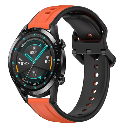 20mm Convex Loop Two-Color Silicone Watch Band, For Huawei Watch GT2 42mm, For Huawei Watch 2