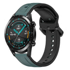 For Huawei Watch GT2 42mm / Olive Green + Black