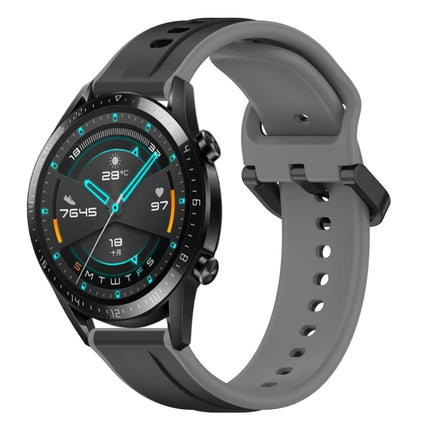 20mm Convex Loop Two-Color Silicone Watch Band, For Huawei Watch GT2 42mm, For Huawei Watch 2