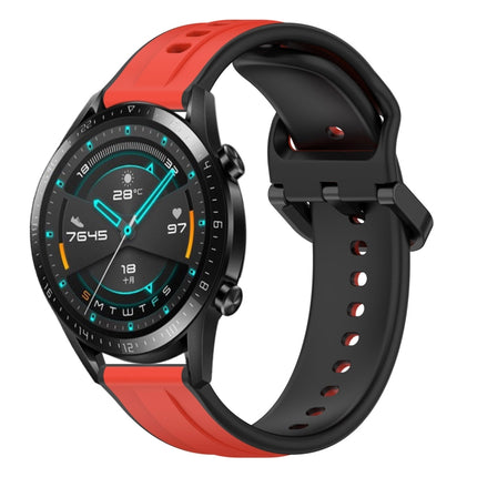 20mm Convex Loop Two-Color Silicone Watch Band, For Huawei Watch GT2 42mm, For Huawei Watch 2
